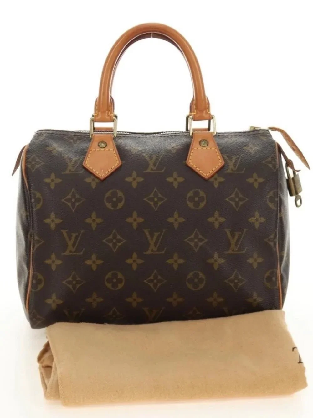 LOUIS VUITTON Monogram Speedy 25 Hand Bag M41528 LV Auth 187177SAV